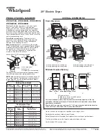 Whirlpool WED4750XQ Dimensions предпросмотр