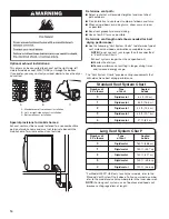 Preview for 14 page of Whirlpool WED4815EW Installation Instructions Manual