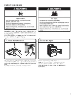 Preview for 7 page of Whirlpool WED4915EW1 Use And Care Manual