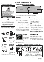 Preview for 2 page of Whirlpool WED5010LW Quick Start Manual