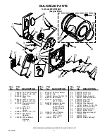 Предварительный просмотр 5 страницы Whirlpool WED5100SQ Parts List