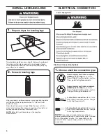 Preview for 6 page of Whirlpool WED5500BW Installation Manual