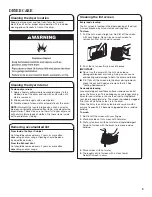 Preview for 9 page of Whirlpool WED5500BW Use And Care Manual