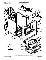 Whirlpool WED5700SW0 Parts List preview