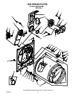 Предварительный просмотр 5 страницы Whirlpool WED5700SW0 Parts List