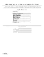 Preview for 1 page of Whirlpool WED7990XG0 Installation Instructions Manual