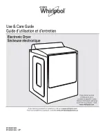 Whirlpool WED8000DW Use And Care Manual preview