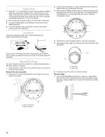 Предварительный просмотр 16 страницы Whirlpool WED8300SB - Duet Sport Electric Dryer Use & Care Manual