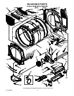 Предварительный просмотр 5 страницы Whirlpool WED8300SB1 Parts List