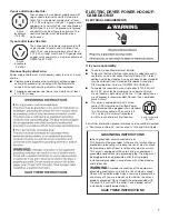 Preview for 7 page of Whirlpool WED8500DR Installation Instructions Manual