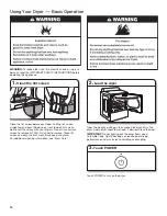 Preview for 14 page of Whirlpool WED8700EC Use & Care Manual