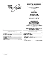 Whirlpool  WED9051YW Use & Care Manual предпросмотр