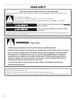 Preview for 2 page of Whirlpool  WED9051YW Use & Care Manual