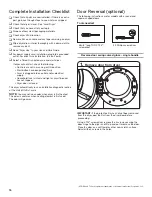 Preview for 16 page of Whirlpool WED9290FC HybridCare Installation Instructions Manual