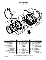 Preview for 7 page of Whirlpool WED9500TU0 Parts List