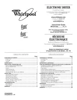 Whirlpool WED9610XW Use And Care Manual preview