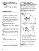 Предварительный просмотр 12 страницы Whirlpool WED96HEAC0 Use & Care Manual