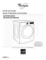 Предварительный просмотр 1 страницы Whirlpool WED96HEYW0 Use & Care Manual