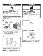 Предварительный просмотр 10 страницы Whirlpool WED96HEYW0 Use & Care Manual