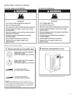 Предварительный просмотр 7 страницы Whirlpool WED97HEXL0 Installation Instructions Manual