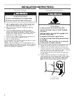 Preview for 8 page of Whirlpool WEG515S0FB Installation Instructions Manual