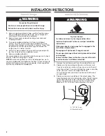 Preview for 8 page of Whirlpool WEG515S0FB0 Installation Instructions Manual