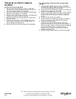 Preview for 33 page of Whirlpool WEG745H0LZ Features Manual