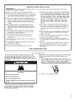 Preview for 3 page of Whirlpool WET3300SQ - 27" Stack Washer User Instructions