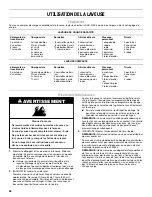 Preview for 28 page of Whirlpool WET3300SQ - 27" Stack Washer User Instructions