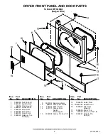 Preview for 2 page of Whirlpool WET3300SQ0 Parts List