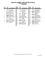 Preview for 4 page of Whirlpool WET3300SQ0 Parts List