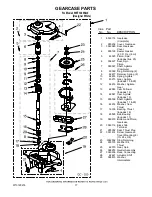 Preview for 17 page of Whirlpool WET3300SQ0 Parts List