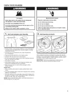 Preview for 9 page of Whirlpool WET3300XQ2 Use And Care Manual