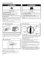 Preview for 12 page of Whirlpool WET3300XQ2 Use And Care Manual