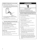 Preview for 16 page of Whirlpool WET3300XQ2 Use And Care Manual