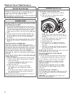 Preview for 14 page of Whirlpool WET4024EW Use And Care Manual