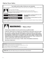 Preview for 2 page of Whirlpool WET4024EW0 Use And Care Manual