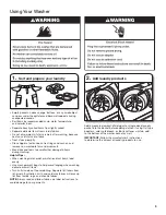 Preview for 9 page of Whirlpool WET4024EW0 Use And Care Manual