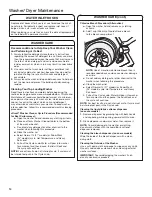 Preview for 14 page of Whirlpool WET4024HW Use And Care Manual