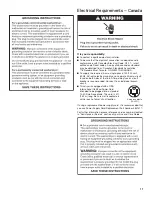 Preview for 11 page of Whirlpool WET4027EW Installation Instructions Manual