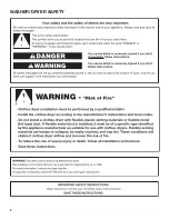 Preview for 2 page of Whirlpool WET4027HW Use And Care Manual