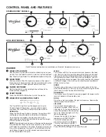 Preview for 7 page of Whirlpool WET4027HW Use And Care Manual