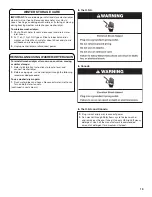 Preview for 19 page of Whirlpool WET4027HW Use And Care Manual