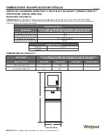 Preview for 12 page of Whirlpool WET4124HW Detailed Planning Dimensions