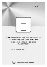 Whirlpool WF2B281 Health & Safety, Use & Care, Installation Manual And Online Warranty Registration Information предпросмотр