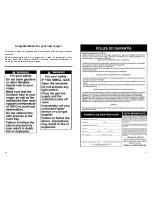 Preview for 17 page of Whirlpool WF5000 Installation, Use And Care Manual