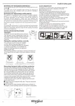 Предварительный просмотр 4 страницы Whirlpool WFC105604RT Series Health & Safety, Use & Care, Installation Manual