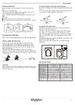 Предварительный просмотр 5 страницы Whirlpool WFC105604RT Series Health & Safety, Use & Care, Installation Manual