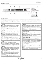 Предварительный просмотр 7 страницы Whirlpool WFC105604RT Series Health & Safety, Use & Care, Installation Manual