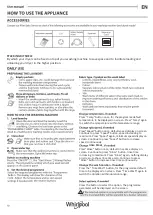 Предварительный просмотр 10 страницы Whirlpool WFC105604RT Series Health & Safety, Use & Care, Installation Manual